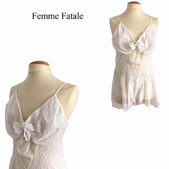 Femme Fatale Other - Femme Fatale sheer bodysuit lingerie Sz XL